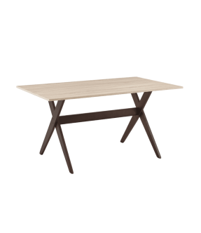 DINING TABLE DELVIN 6 PLACES TM-6483MBH BURN BEEC